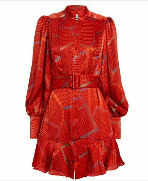 ALEXIS Lishan Printed Mini Dress - Medium