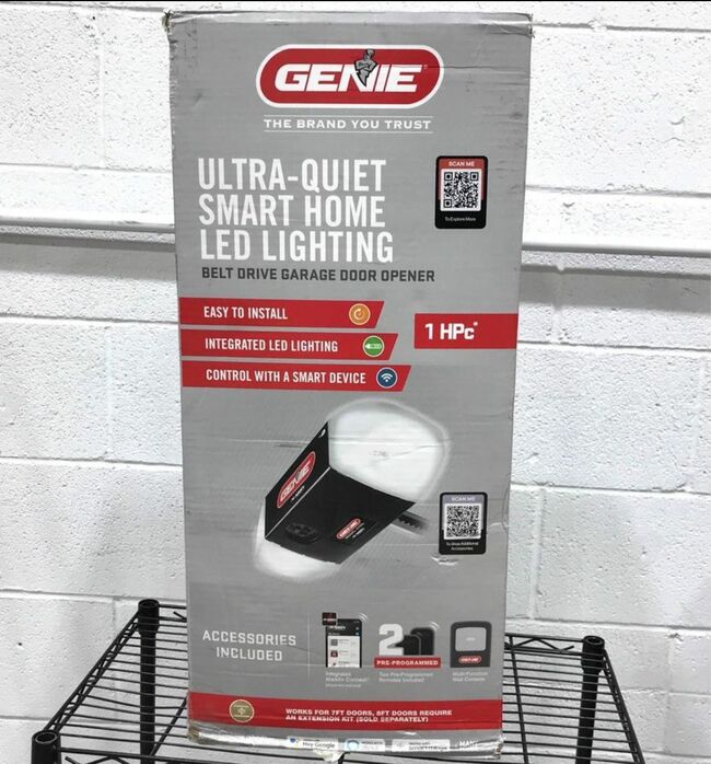 Ultra-Quiet Smart Home LED Lighting Belt Drive Garage Door Opener