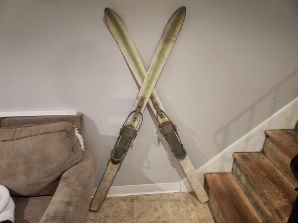 Vintage Wooden Skis