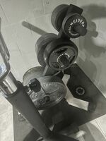 Workout Bench With Metal Plates And Plate Holder
