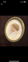 Victorian Miniature Porcelain Portrait