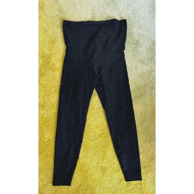 Beyond The Bump Maternity Midi Joggers Leggings Medium Pants Women’s Yoga Gray