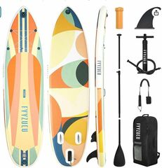 Inflatable Paddle Board, 10'6×33"×6" Stand Up Paddleboard