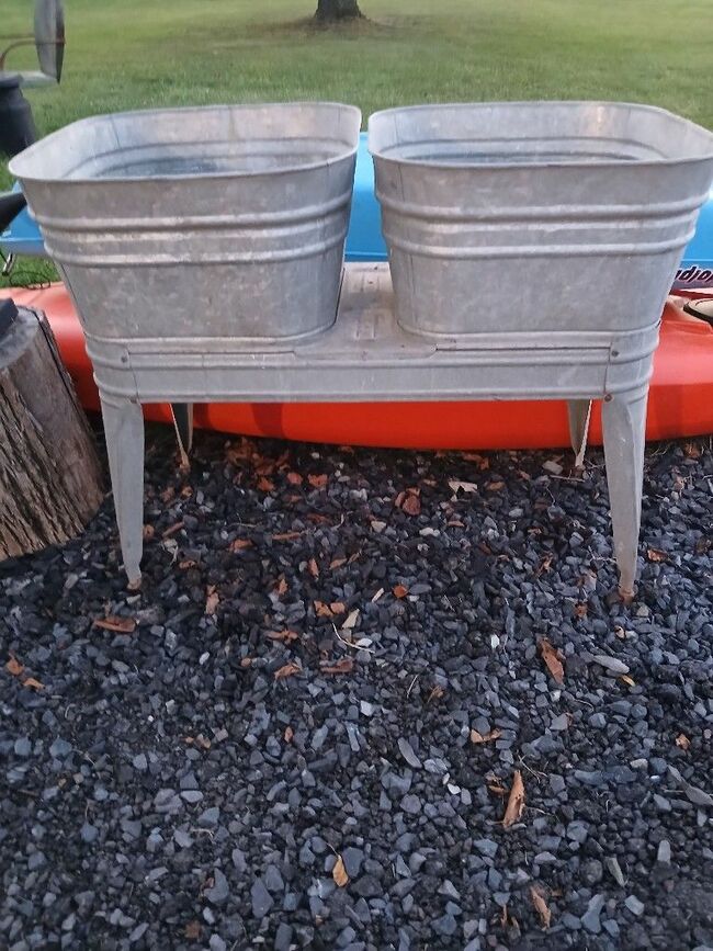 Vintage Galvanized Wash Tub