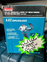 18V LXT Lithium-Ion Brushless Cordless 4-Speed 1/2 in. Sq. Drive Impact Wrench w/ Friction Ring