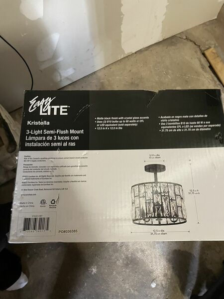 ush mount lighting fixture