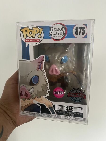 Funko Pop Inosuke Chalice Collectibles Flocked Exclusive In Hand!