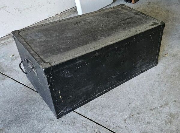 Vintage Metal Footlocker