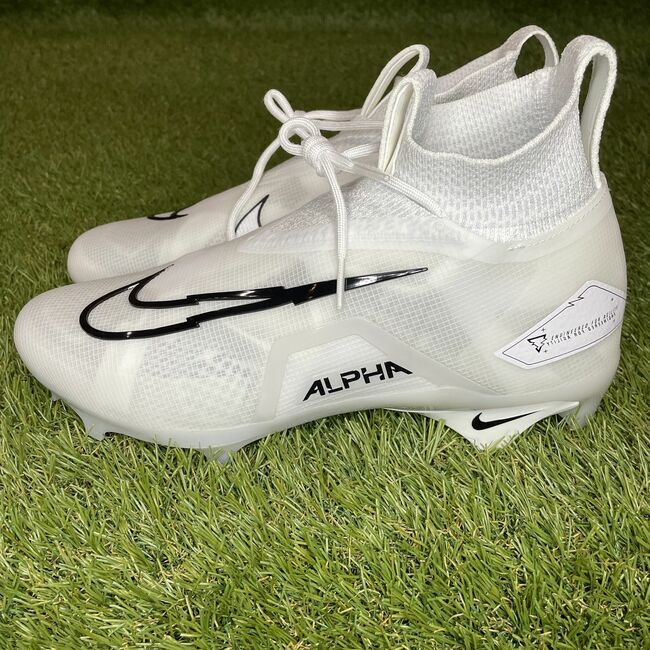 Nike Alpha Menace Elite 3 Football Cleats Mens Sizes 8,9,Platinum White CT6648-109