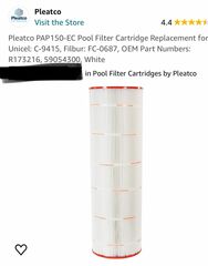 Pool Filter Cartridge -Brand New!!  $75 OBO