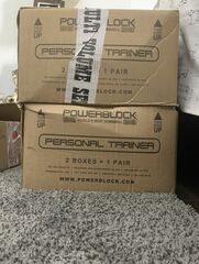 Powerblock personal trainer set 5 to 50 lbs adjustable dumbbells