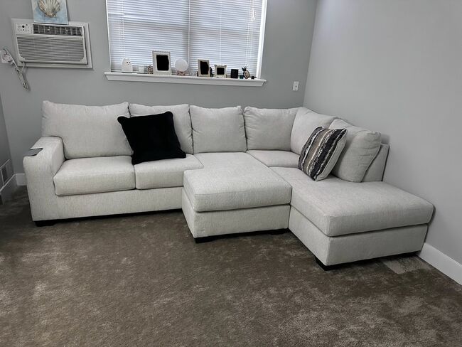 Cambri 2-Piece Sectional With Chaise And Storage Ottoman