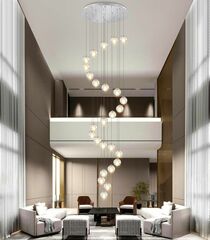 26-Light Modern LED Large Chandelier for High Ceilings