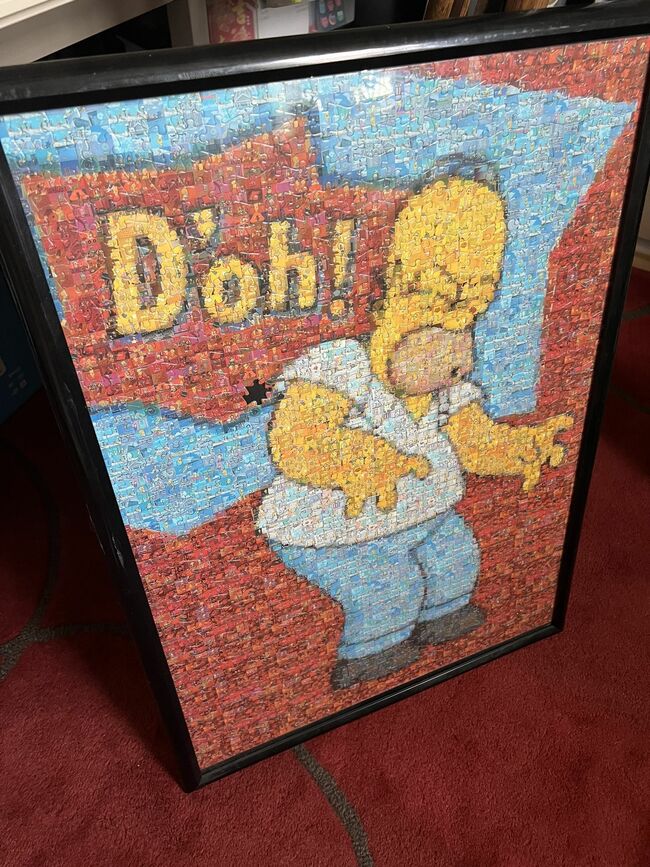 The Simpsons Photomosaics Homer Simpson Puzzle 1000 pcs Robert Silvers- 999 pieces!