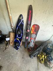 Water Skis Snow Board