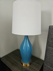 Turquoise Blue Table Lamp (2 available)