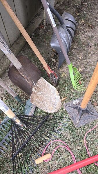 Large Set Of Yard Tools