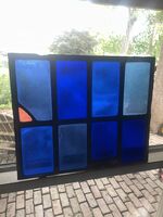 Pair of Stained Glass Windows.