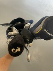 Golf Set With Irons, Driver, Putter, Bag, and Golf Travel Bag