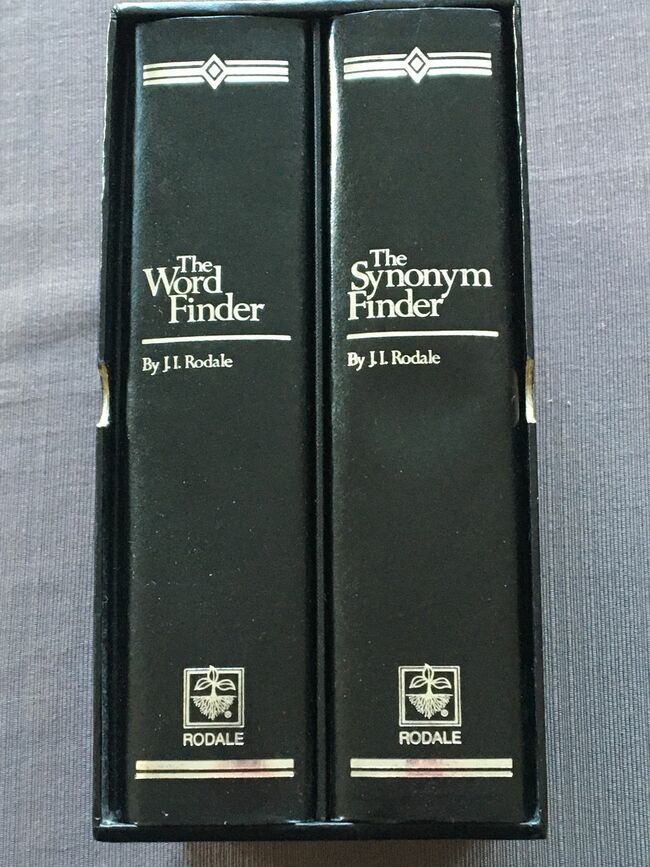 The Word Finder/The Synonym Finder, writers & students best resources, 2 book set with slipcase, classic word finder reference set, an indispensable r