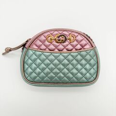 Laminated Nappa Trapuntata Mini Zumi Dome Shoulder Bag Gucci