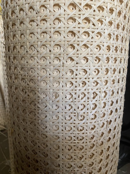 NATURAL RATTAN WEBBING ROLL / MESH CANE WEBBING ROLL - LOULI WHATSAPP: +84961922242