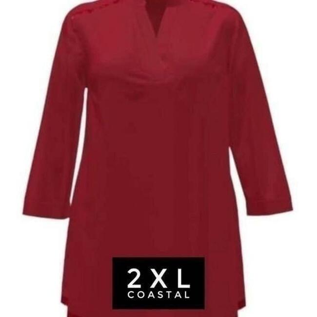 LuLaRoe 2XL Red Coastal Coverup