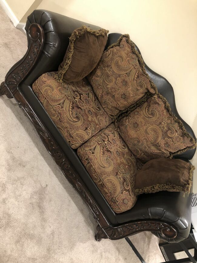 Brown Loveseat