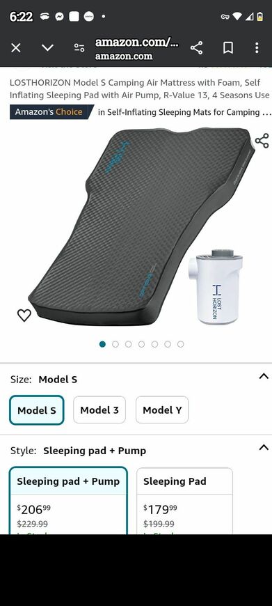 Lost Horizon Self Inflating Air Mattress