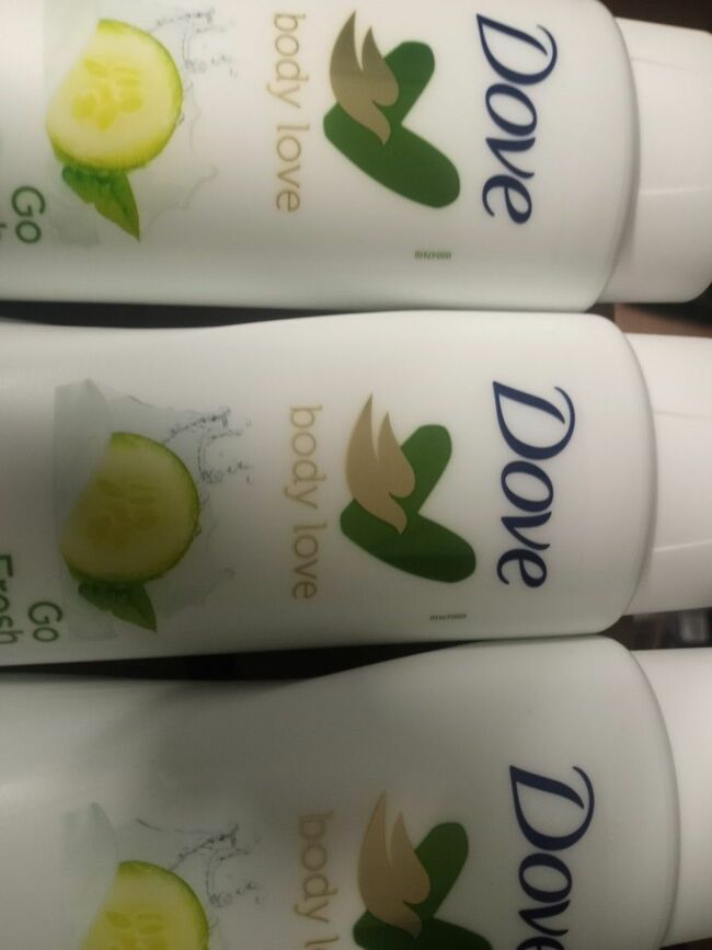 Dove Body Lotions.