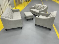 Living Room Set Couch, Love Seat, Chair, And Ottoman