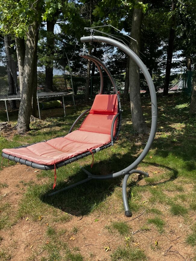 Red Outdoor Swing Chair