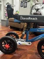 BlessReach Knee Scooter, All Terrain Foldable Knee Scooter Walker - for Foot Injuries Compact Crutch