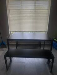Darkwood kitchen table
