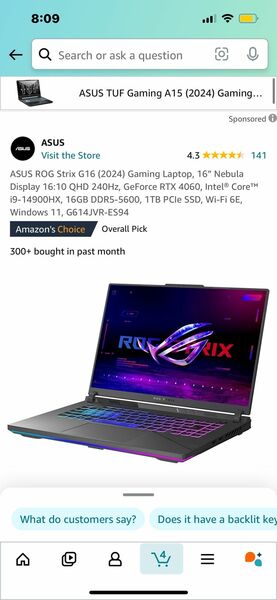 ASUS ROG Strix G16 (2024) Gaming Laptop