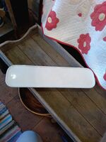 Vintage Heavy Enameled Cast Iron Shelf 1950's