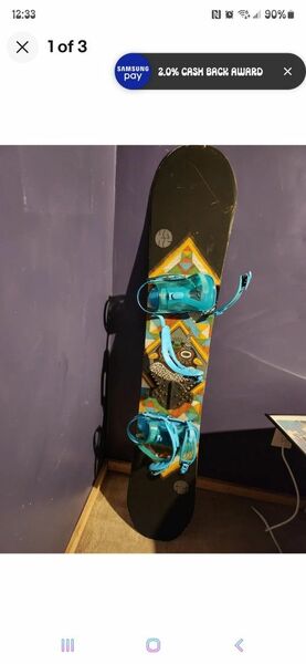 K2 FASTPLANT SNOWBOARD 160CM freestyle baseline rocker true twin RBP Complete with revolt bindings