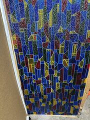 Plastic Drop Ceiling Tile Stained Glass Effect