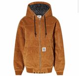 OBEY FOREVER BOMBER CORD HOODED JACKET unisex