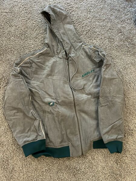 Unisex The Wild Collective Gray Philadelphia Eagles Corduroy Jacket