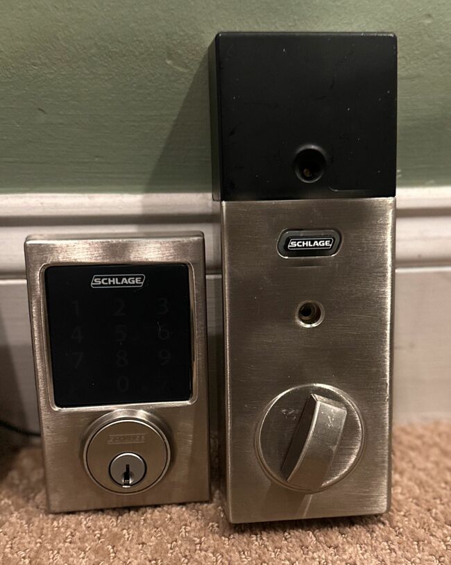 Schlage Connect Camelot Touchscreen Electronic Deadbolt with Built-in Alarm and Z-Wave Plus Technology