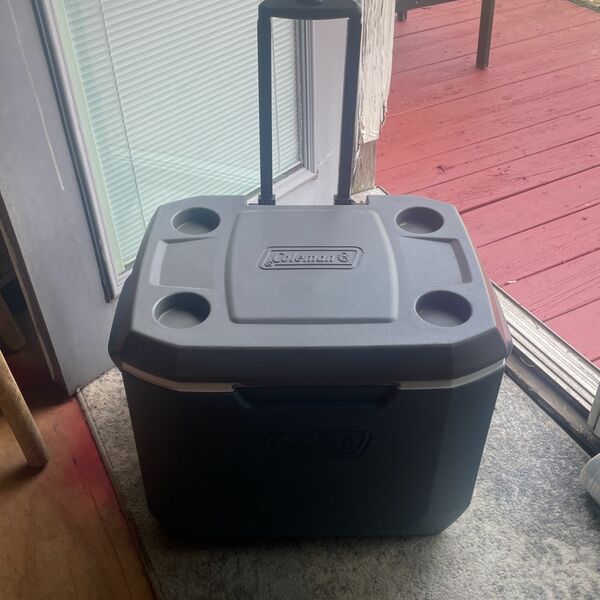 Coleman Cooler W/ Handle And Wheels