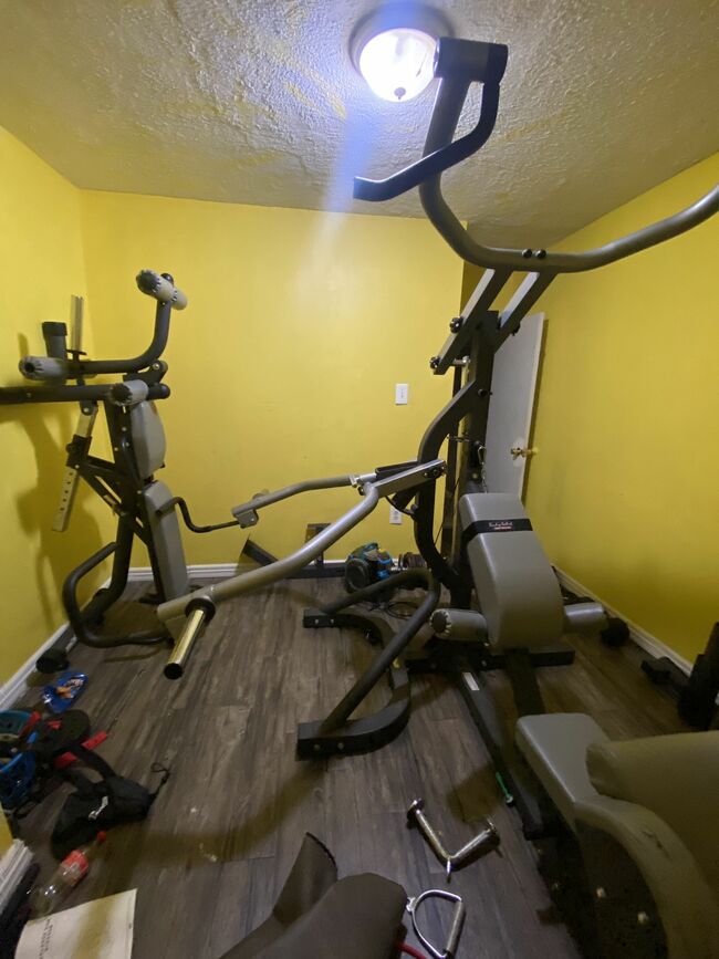 Home Gym And A Couple Of Dumbbells