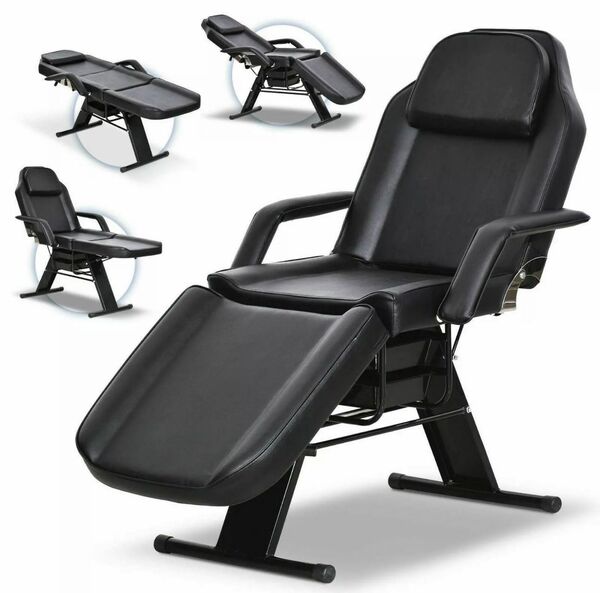 Beauty Salon Facial Stationary Table Waxing Lash Tattoo Massage Spa Bed Chair