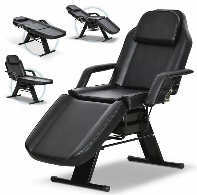 Beauty Salon Facial Stationary Table Waxing Lash Tattoo Massage Spa Bed Chair