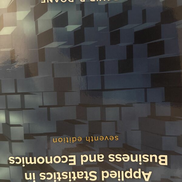 Applied statistics In Business And Economics Textbook