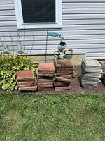 12 X 12 Concrete Bricks Grey And Red