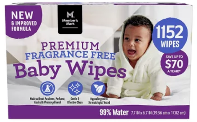 Member'S Mark Premium Fragrance-Free Baby Wipes (1152 Ct.) FREE SHIPPING