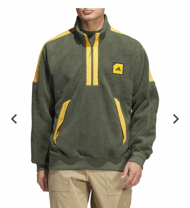 adidas Golf Men's adicross Padded Fleece 1/4 Zip Jacket Adx