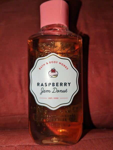 Bath And Body Works Raspberry Jam Donut Shower Gel Aloe And Vitamin E 10 Fl Oz New